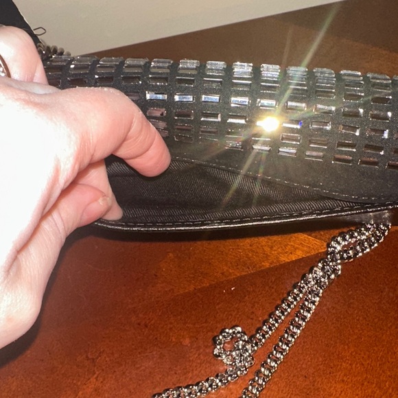 Karl Lagerfeld Black and Silver Crossbody Bag - Picture 5 of 6